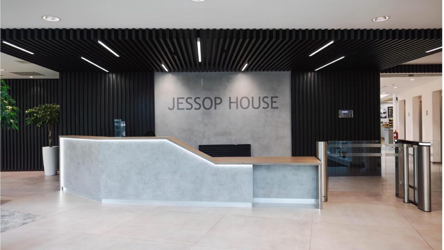 Reception area of Jessop House
